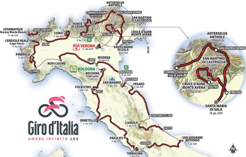 Tour d'Italie J 3 pour tout savoir sur le 102e Giro d'Italia