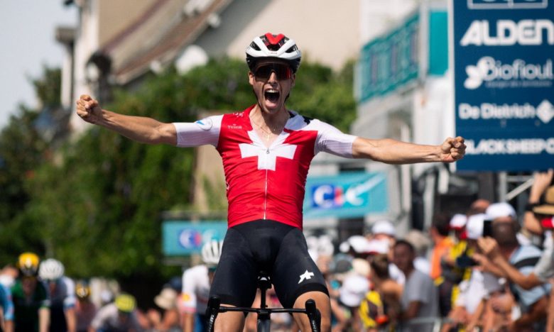 Montar en bicicleta.  Tour de l’Avenir – Fabio Christen gana la etapa 4, Dalby de amarillo