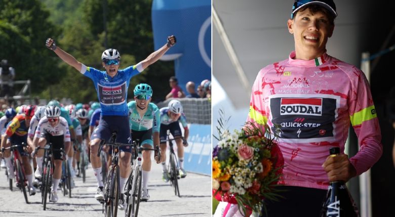 Ciclismo.  Giro d’Italia U23 – 2a Tappa Paul Magnier e Maglia Rosa del Giro Next Gen