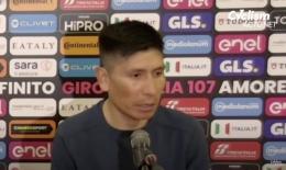 Tour d'Italie - Nairo Quintana : «J'ai eu le covid et une chute donc... »