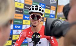 Tour de France - Dylan Groenewegen et ses nouvelles lunettes aérodynamiques