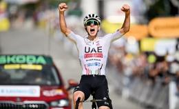 Tour de France - Tadej Pogacar la 4e étape et le Jaune, Vingegaard a cédé