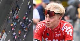 Tour de France - Maxim Van Gils sanctionné pour sa dangereuse manoeuvre