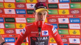 Tour d'Espagne - Wout Van Aert : «Le maillot rouge compense cette déception»