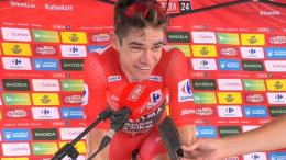 Tour d'Espagne - Wout van Aert : «Profiter du maillot rouge une dernière fois»