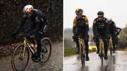 Route - Wout Van Aert et la Visma en reconnaissance des Classiques