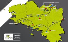 Tour de Bretagne - Le parcours du 58e Tour de Bretagne, du 25 avril au 1er mai