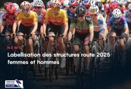 Route - La FFC annonce la labellisation de 88 structures pour 2025